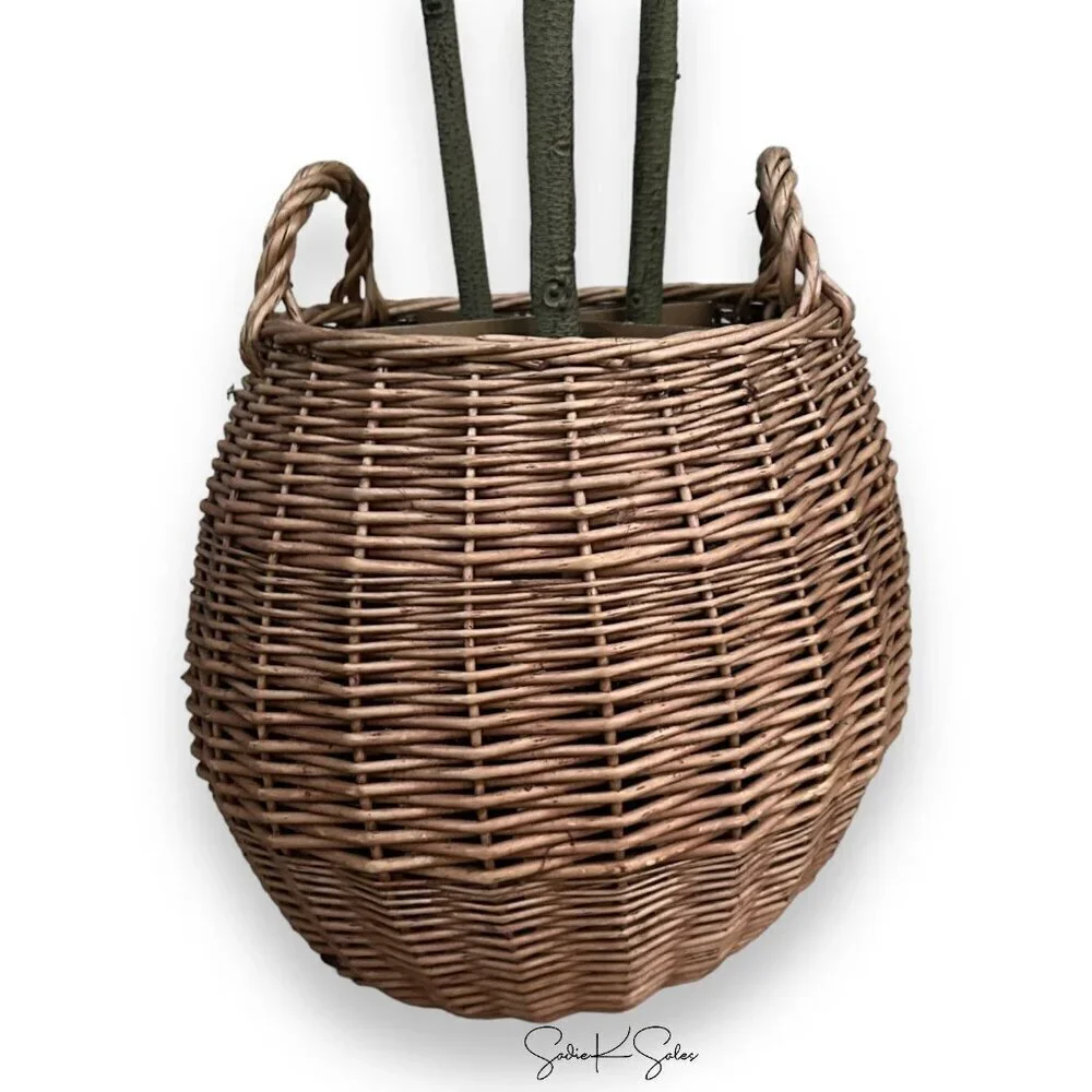 Threshold Studio McGee Artificial Pterocarpus Leaf Tree in Woven Basket - Target